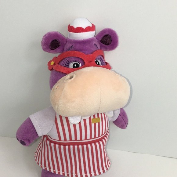 Disney Doc McStuffins Plush Hallie Hippo 8" Beanbag Stuffed Animal Hippopotamus - Picture 10 of 12